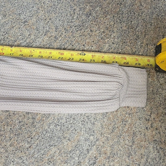 oversized color block knit waffle long sleeve - Picture 6 of 11